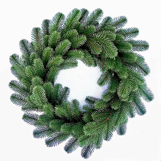 Вінок хвойний різдвяний Hvoya Lux литий зелений 40 см