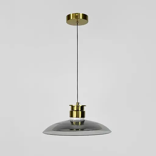 Світильник із подвійним графітовим плафоном Ø 30 см | Арт. AA458-300 GD+Grey | Line F - фото 5