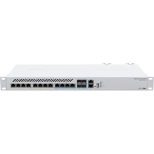 Коммутатор управляемый 3-го уровня Mikrotik CRS312-4C+8XG-RM