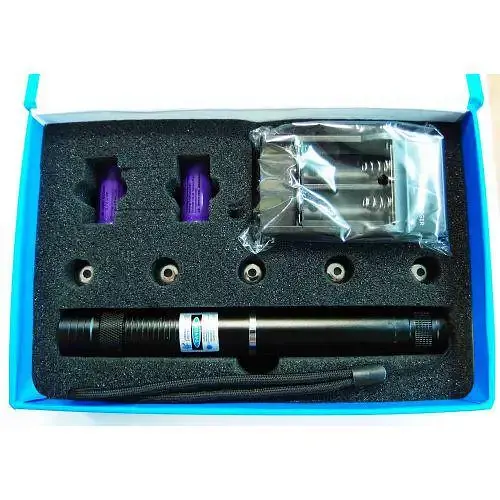 Лазерна указка YX-B008 50000mW з насадками (Синій промінь) - фото 6