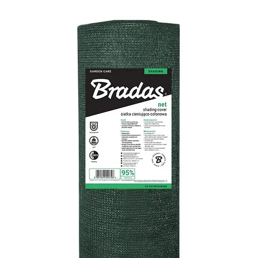 Сетка защитная Bradas 95% затенение 160 г/м² 1.2x50 м (AS-CO16012050GR)  - фото 4