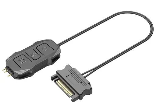 Контролер Coolmoon SK1 BLACK ARGB 3PIN to SATA з пультом (SK1 BLACK) - фото 1