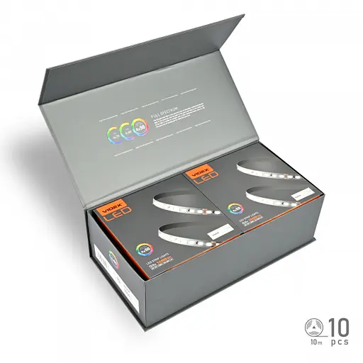 LED стрічка VIDEX DC12V 120W 10M 6000K Ra98 IP20 (VL-LST28144-12126-B10) - фото 6