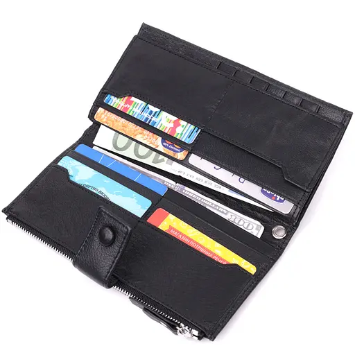 Кожаный женский кошелек ST Leather 9.5х19х2.5 см acs0028466 - фото 5