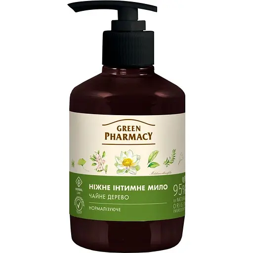 Жидкое мыло для интимной гигиены Зеленая Аптека Чайное дерево 370 мл