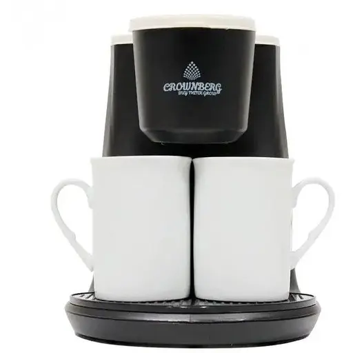 Кофеварка Crownberg CB-1568 капельная 600 Вт с двумя чашками - фото 1