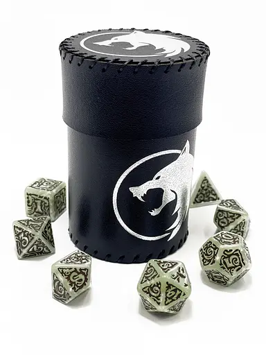 Настольная игра Планета Ігор Чаша для кубиков Волк (черная) (Dice cup Wolf black) (pi-dc007) - фото 3