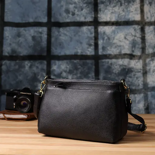 Классическая женская сумка Vintage с жестким дном из натуральной кожи 27х16х11 см sum0027515 - фото 10