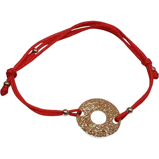 Браслет из текстиля Qvaliz с серебряными вставками. 905-00989