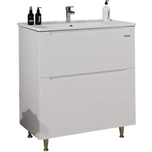 Тумба підлогова Sanwerk Ера 70 Білий з умивальником Qtap (MV0000852) Білий - фото 1