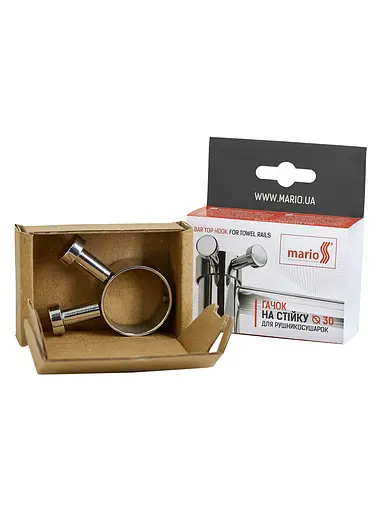 Гачок на круглу стійку Mario 30 мм 3.0.0500.0.P, Хром - фото 5