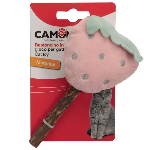 Іграшка для котів Camon паличка Мататабі з м'якою іграшкою 14 см в асортименті (AG115) - фото 3