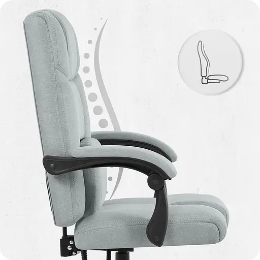 Крісло офісне Cabro C505 Grey тканина - фото 8