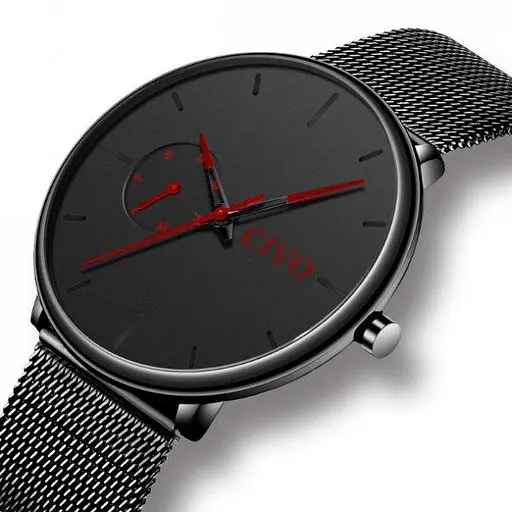 Чоловічий наручний годинник Civo Tower Red - фото 2