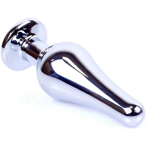 Анальна пробка Boss Of Toys Boss Series - Jewellery Silver Butt Plug Green, BS6400078, Срібний / Зелений - фото 4