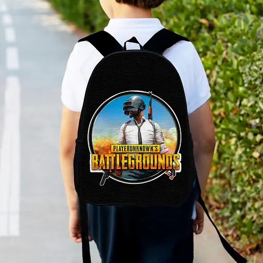 Рюкзак детский Пабг "PUBG BATTLEGROUNDS" 34х27см, городской ранец для мальчика с принтом (00427)