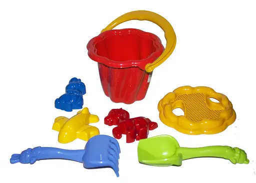 Дитячий Пісочний набір "Ромашка" №1 Colorplast 1098 Червоний - фото 1