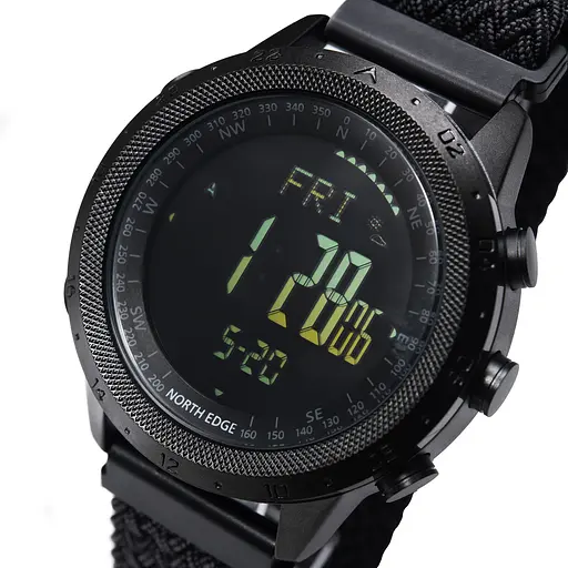 Годинник North Edge Desert Nylon Power 5BAR з компасом