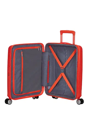 Валіза 55 см American Tourister Soundbox Neon Orange 55x40x20(23) 32G*86001 - фото 2