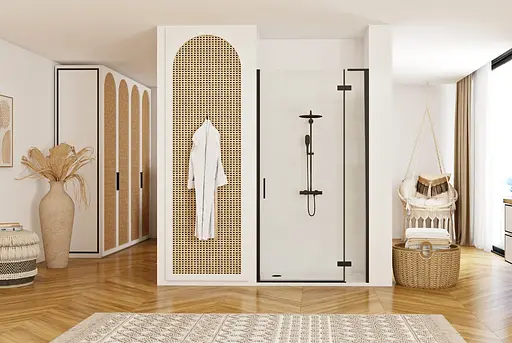 Душевые двери Rea Hugo 100 black REA-K6008 - фото 4