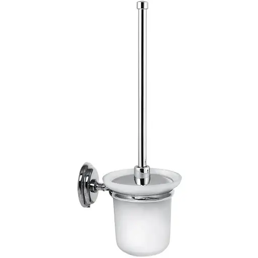 Йоржик настінний з кришкою Zerix LR1510 LL1412, Хром - фото 1