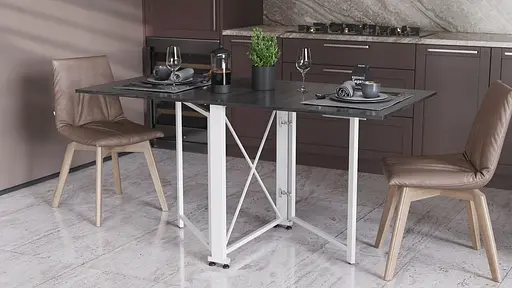 Стіл-книга трансформер Оріон 2 Ferrum-decor 750x1520x730 Білий метал ДСП Сосна Кембра 16 мм (FRD-104592) - фото 3