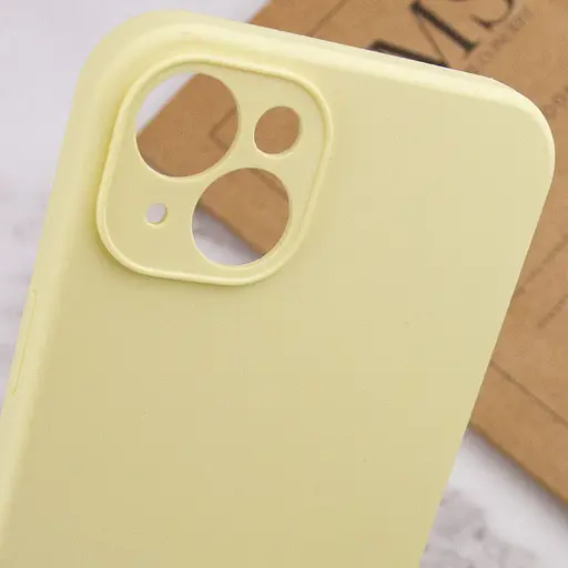 Чохол Epik Silicone Case Full Camera Protective AA NO LOGO для Apple iPhone 15, 6.1 Жовтий/Mellow Yellow - фото 6