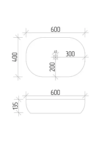 Умивальник VBI Andria white накладний VBI-011700, Білий - фото 7