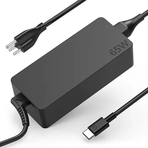 Заміна зарядного пристрою Lenovo 65W USB C; сумісний з Lenovo ThinkPad T480s T580s T490 E480 E580 Chromebook C330 S330 100e 300e