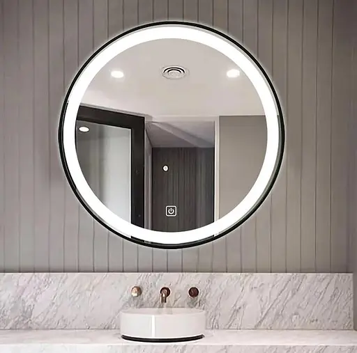 Дзеркало Dusel DE-M2071D Ø100 см, Білий - фото 3