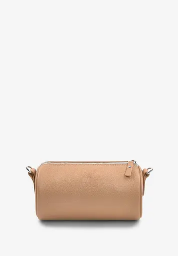 Шкіряна сумка поясна-кроссбоді Cylinder карамель флотар - фото 3