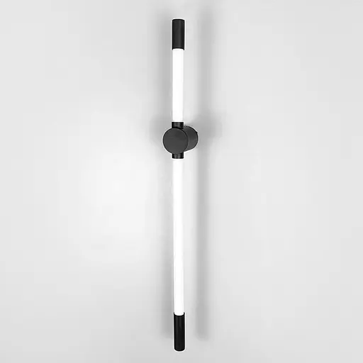 Лінійний настінний чорний світильник Pipeline 80 см Арт. WB 4/800 BK Line F - фото 4