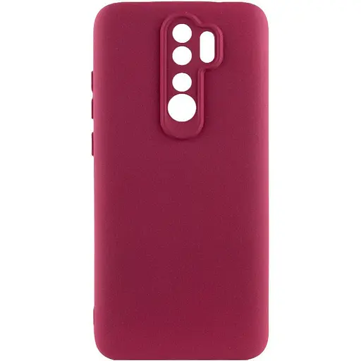Чехол TPU Getman Liquid Silk Full Camera для Xiaomi Redmi 9 Бордовый / Marsala