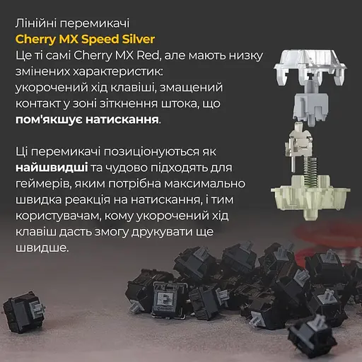 Клавіатура Ducky One 3 Cherry MX Speed Silver Matcha Cream DKON2108-PUAPXМAEGGC1 UA (126110) - фото 12