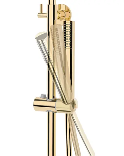 Душова система Corsan Lugo gold із термостатом CMN01TGL, Золотий - фото 4