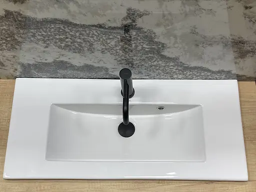 Умивальник VBI Teora 80 white врізний VBI-018052, Білий - фото 2