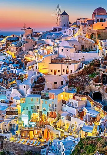 Пазли Castorland Вогні Санторіні, 1000 елементів, 68x47 см, C-103522