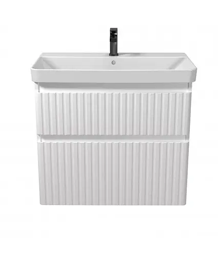 Тумба Мойдодир Fluffy 80-U з умивальником Vivace 80 Білий матовий - фото 5