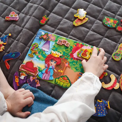 Магнитная игра для детей "Клубничная принцесса" Vladi Toys RK2060-03 - фото 3