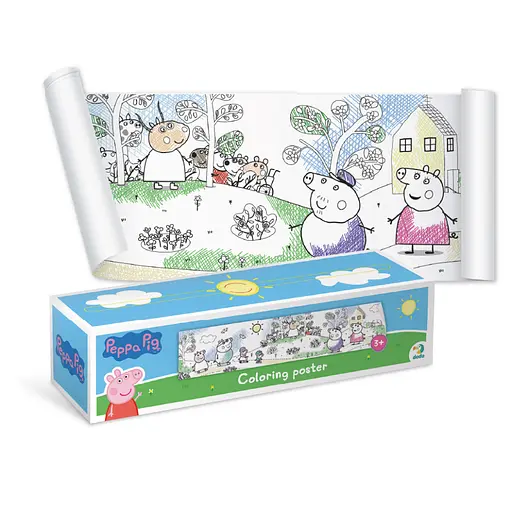 Розмальовка дитяча Peppa Pig "Прогулянка з сім'єю" 200183, 70х16 см - фото 2