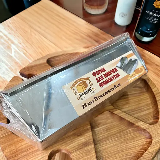 Форма для випікання хліба 25х12х7.5 з харчової жерсті, Kitchette Сірий 84946 - фото 3