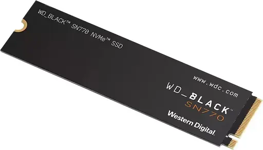 SSD накопитель WD Black SN770 1 TB M.2 NVMe 3D TLC 5150/4900 MB/s (WDS100T3X0E) - фото 3