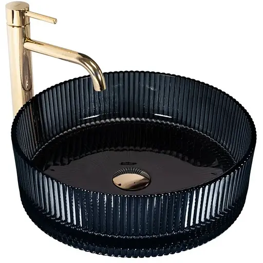 Умивальник Rea Ingrid black накладний REA-U6800, Чорний матовий - фото 1