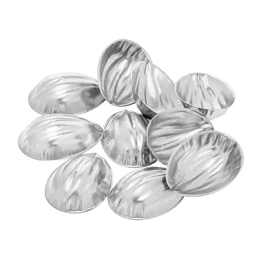 Металеві формочки порційні для випічки печива горішки з ребристою поверхнею, Master Class Сірий 86999 - фото 7