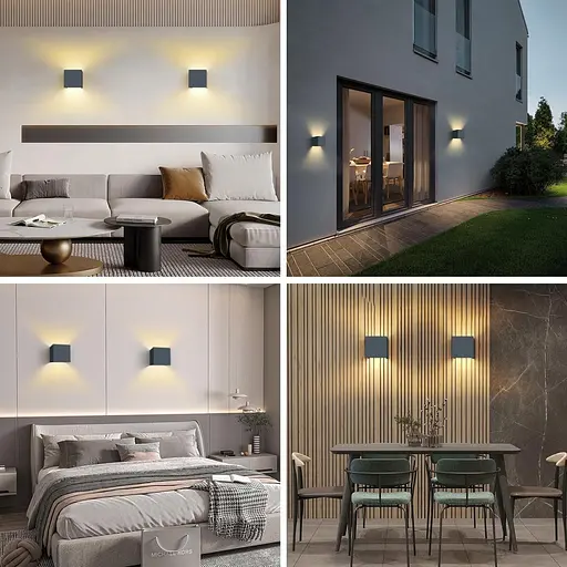 Світлодіодний настінний світильник 12 Вт регульований світловий промінь 3000 K - фото 4