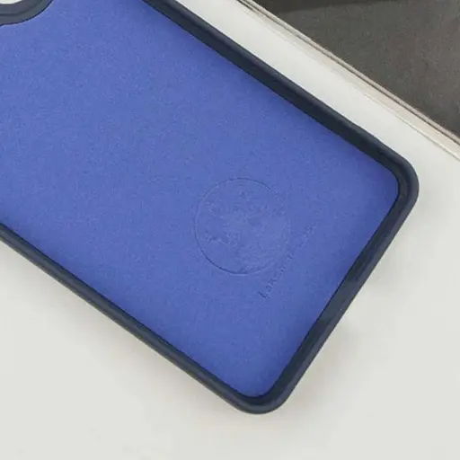 Чохол Silicone Cover Lakshmi Full Camera (AA) with logo для Xiaomi Poco X7 Pro Синій / Midnight Blue - фото 2