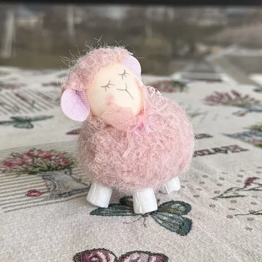 Великодній декоративний баранчик рожевий - фото 2