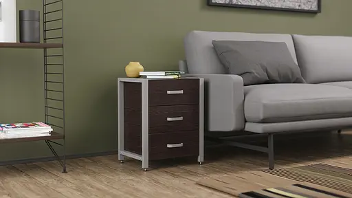 Тумба универсальная Ferrum-decor Вивьен 3 50x41x40 серый ДСП Венге 16мм (FRD-106188) - фото 7