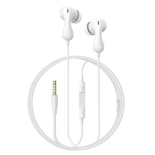 Навушники Baseus Encok HZ20 Wired Earphones Moon White - фото 1