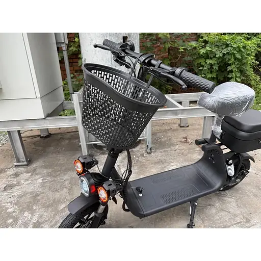 Электросамокат с сиденьем 14" Giant U12 Max (800W, 48V, 15Ah) с кофром-багажником Черный - фото 4